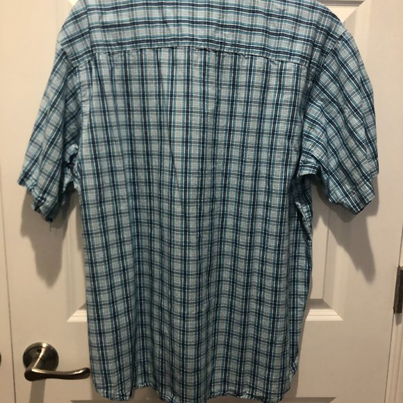 Columbia Men's Rapid Rivers II Short Sleeve Shirt – Big - 1XL - Azure Blue Mini - Picture 3 of 6